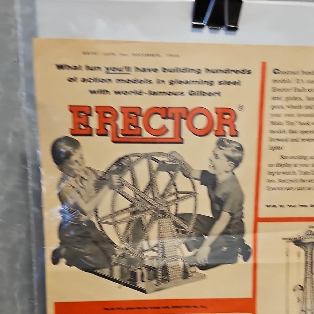 Vintage Goodyear Bike Tires Advertisement / Back Erector Set Advertisement 1955 - Picture 9 of 12